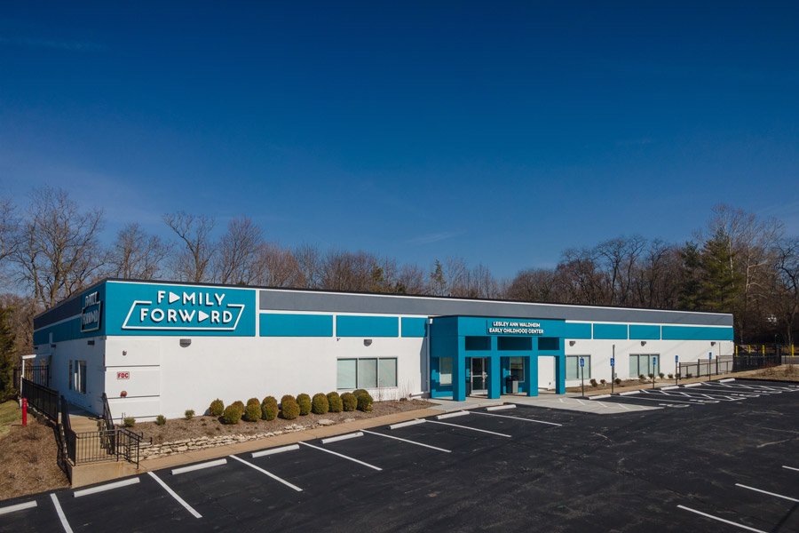 Exterior shot of FamilyForward's Early Childhood Center