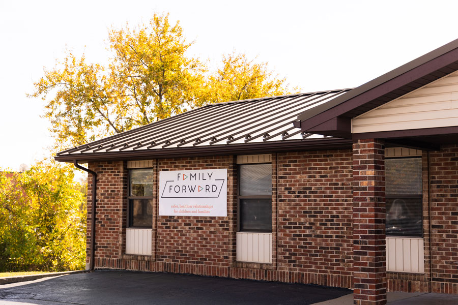 Exterior photo of the FamilyForward building