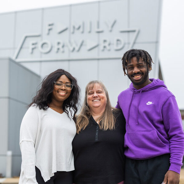 Photo of FamilyForward client's, Kiki, the mother, and Oliver.