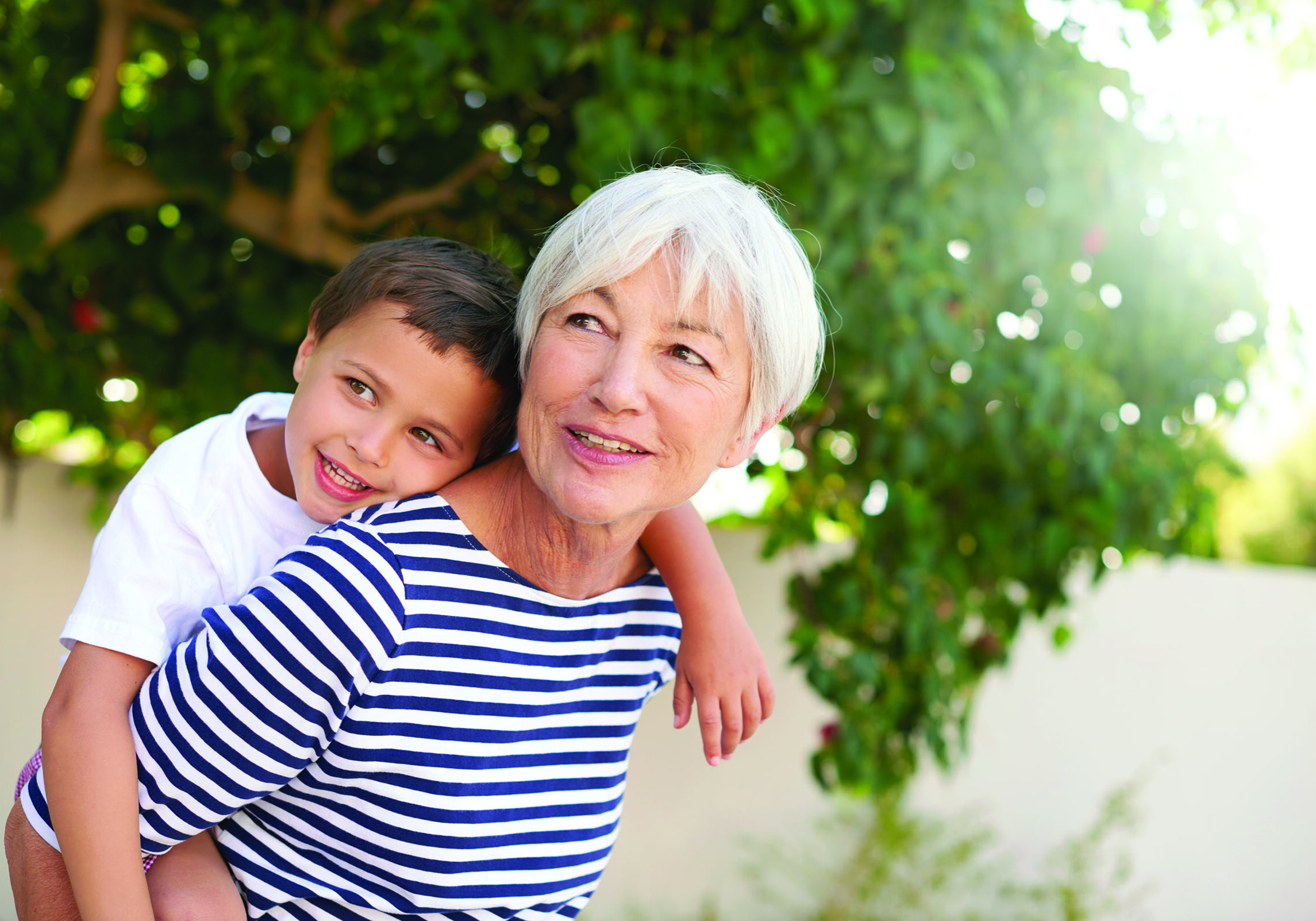 Diane bonding with her grandson